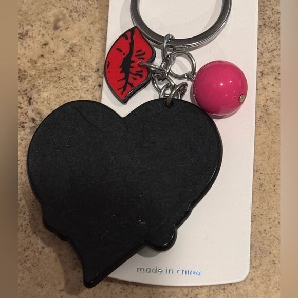 BAG CHARM Heart Mickey and Minnie  Keychain Sun - Picture 3 of 4